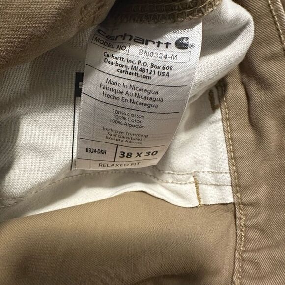Carhartt Relaxed Fit Utility Work Pants Twill - Men's Size 38 x 30 - Picture 4 of 5